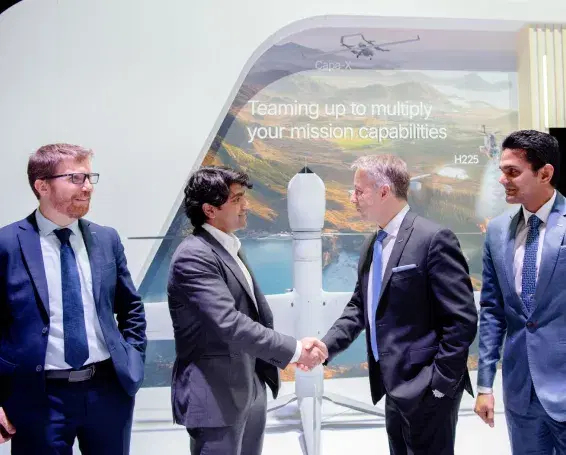 Garuda x Airbus Partnership Handshake